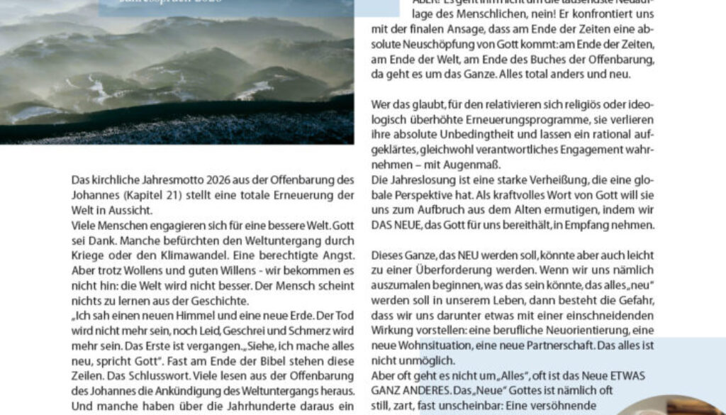 Gemeindebrief FEBRUAR | MÄRZ | APRIL 2026