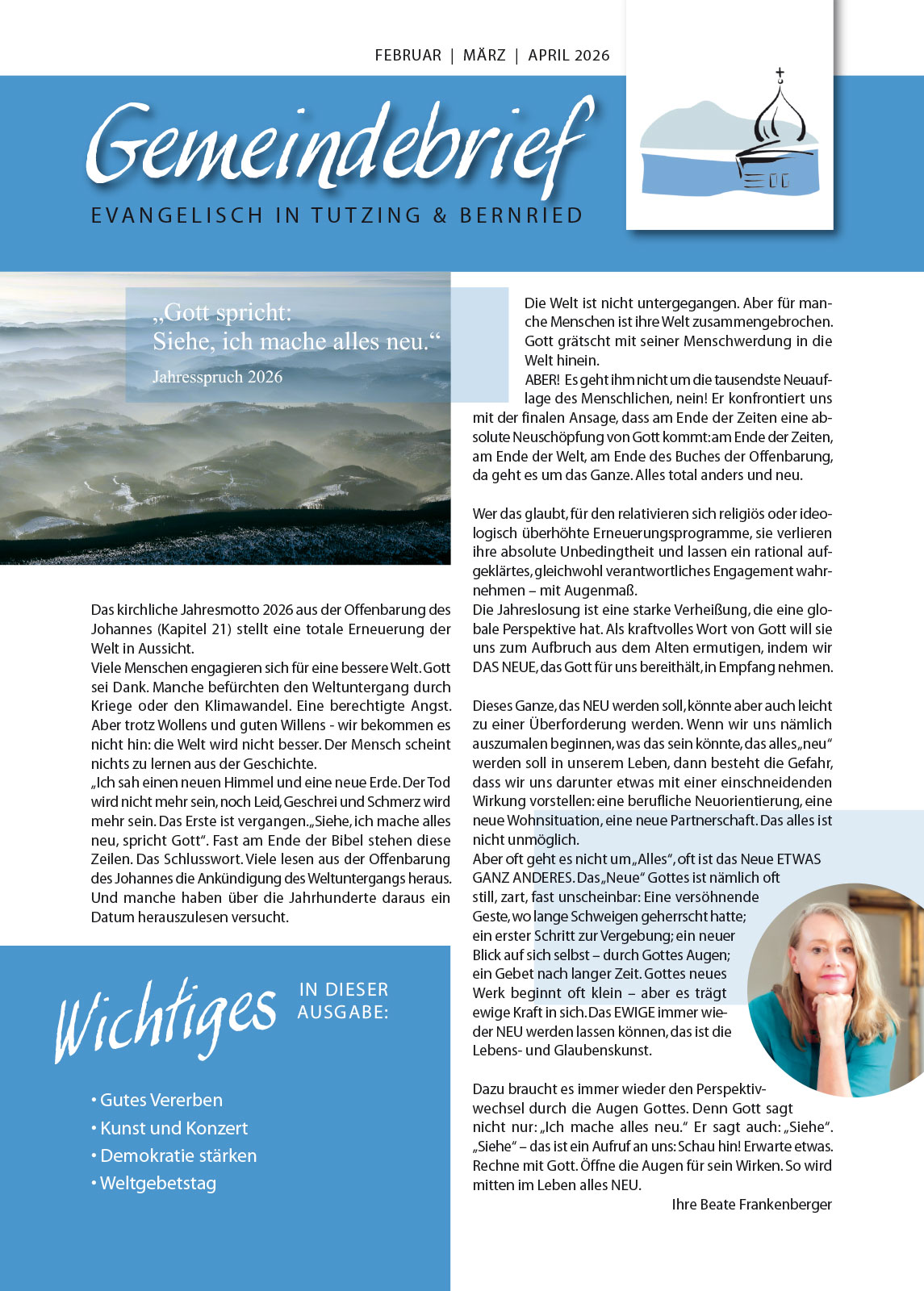 Gemeindebrief FEBRUAR | MÄRZ | APRIL 2026